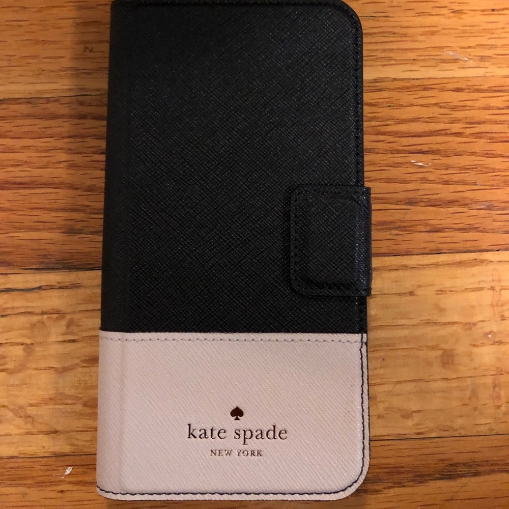 Kate spade folio leather iPhone X case NWOT!